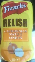 Mängden socker i Relish Californian Sweet Onion