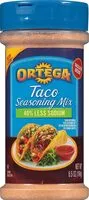 Mängden socker i Seasoning mix 40-% less sodium