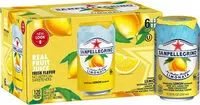 Mängden socker i Sparkling fruit beverages limonata/lemon