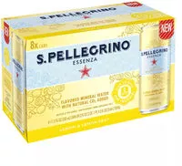 Mängden socker i Flavored mineral water, lemon & lemon zest