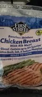 Mängden socker i Chicken breast boneless skinless with rib meat