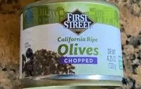 Mängden socker i Chopped California Ripe Olives
