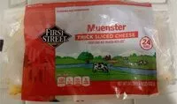 Mängden socker i First street sliced muenster cheese