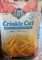 Mängden socker i First street crinkle cut french fried potatoes