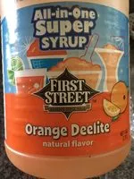 Mängden socker i Orange deelite all-in-one super syrup