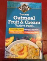 Mängden socker i Instant oatmeal, fruit and cream variety pack