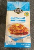 Mängden socker i First street buttermilk waffles