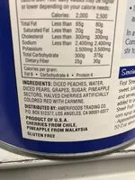 Mängden socker i Fruit cocktail in extra light syrup