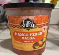 Mängden socker i fresh mexican style medium mango peach salsa
