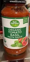 Mängden socker i Organic tomato basil pasta sauce