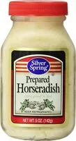 Mängden socker i Silver spring prepared horseradish