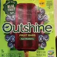 Mängden socker i Acai blueberry fruit ice bars, acai blueberry