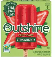 Mängden socker i Fruit ice bars strawberry