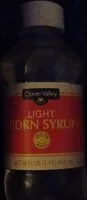 Mängden socker i Light corn syrup