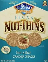 Mängden socker i Blue diamond nutthins cracker snacks pecan boxes