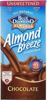 Mängden socker i almond breeze unsweetened chocolate