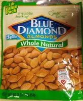 Mängden socker i Whole Natural Almonds