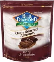 Mängden socker i Blue diamond oven roasted almonds dark chocolate