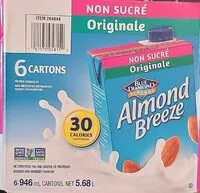 Mängden socker i Almond breeze