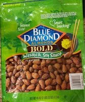 Mängden socker i Blue Diamond Almonds wasabi & Soy Sauce