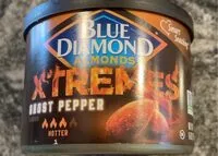 Mängden socker i Blue Diamond Almonds Ghost Peppers