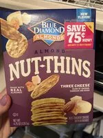 Mängden socker i Three Cheese Almond Nut Thins