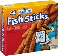 Mängden socker i Fisher Boy, Fish Sticks