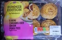 Mängden socker i 6 Mini Caramelised Onion Pork Pies