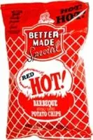Mängden socker i Red hot bbq potato chips case of hot barbecue