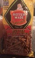 Mängden socker i Butter braided pretzels