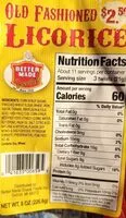 Mängden socker i Old fashioned licorice