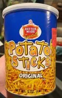 Mängden socker i Potato sticks