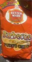 Mängden socker i Barbecue flavored potato chips