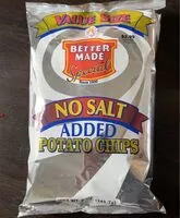Mängden socker i No Salt Added Potato Chips