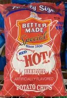 Mängden socker i Red hot bbq potato chips