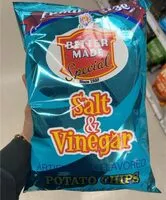 Mängden socker i Salt and vinegar potato chips