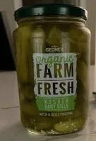Mängden socker i Organic Farm Fresh Kosher Baby Dills