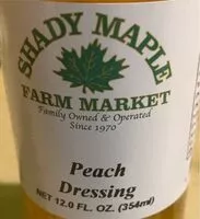 Mängden socker i Peach Dressing, Peach