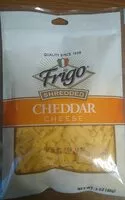 Mängden socker i Shredded cheddar cheese