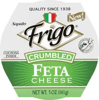 Mängden socker i Crumbled Feta Cheese