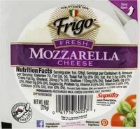 Mängden socker i Fresh Mozzarella Cheese