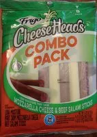 Mängden socker i CheeseHeads Combo Pack Mozzarella Cheese & Salami Sticks