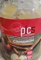 Mängden socker i Price chopper cinnamon applesauce