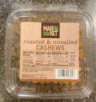 Mängden socker i roasted & unsalted CASHEWS