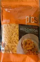 Mängden socker i mild cheddar shredded cheese