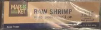 Mängden socker i Raw shrimp