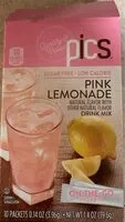 Mängden socker i PICS Pink Lemonade Drink Mix