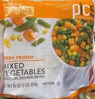 Mängden socker i Mixed vegetables