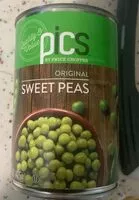 Mängden socker i Sweet peas