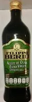 Mängden socker i Aceite de oliva Filippo Berio extra virgen